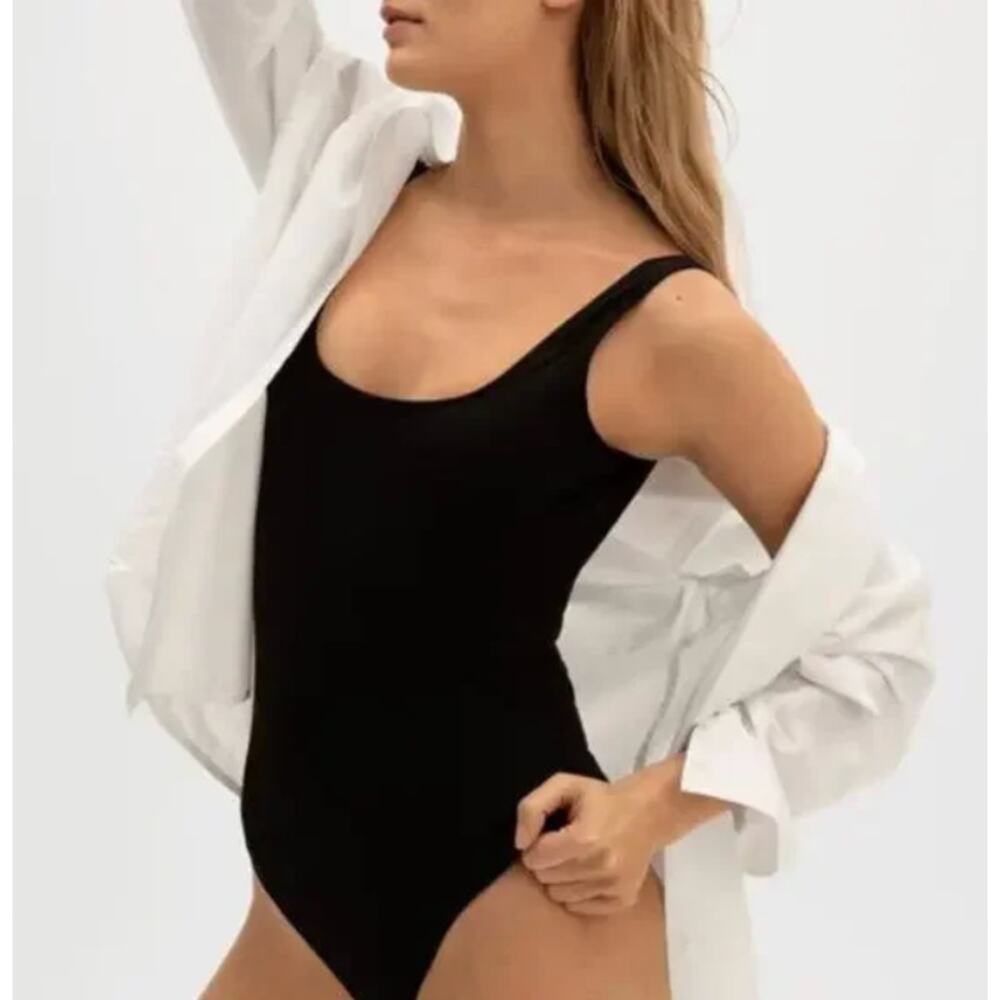 Everlane ReNew Women’s Black The Square-Neck One Piece Swimsuit XL